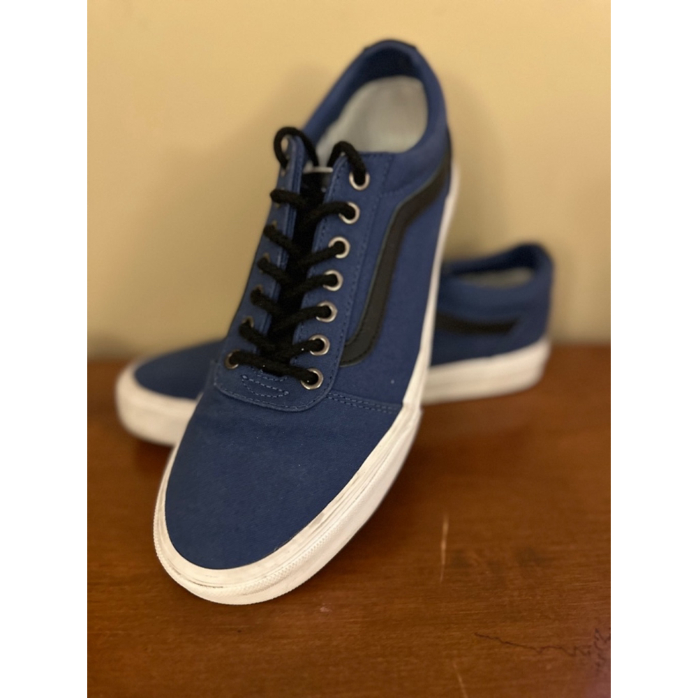 Men's Wards Vans Sneakers Men's 10 Navy Blue Black Stripe